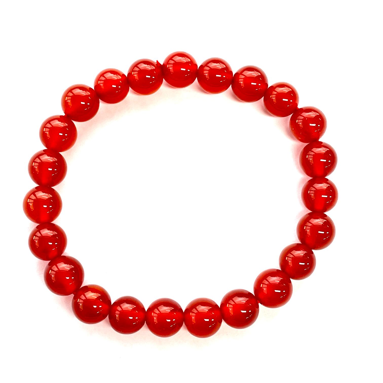 Red Agate Beads Bracelet Red Agate Beads Bracelet